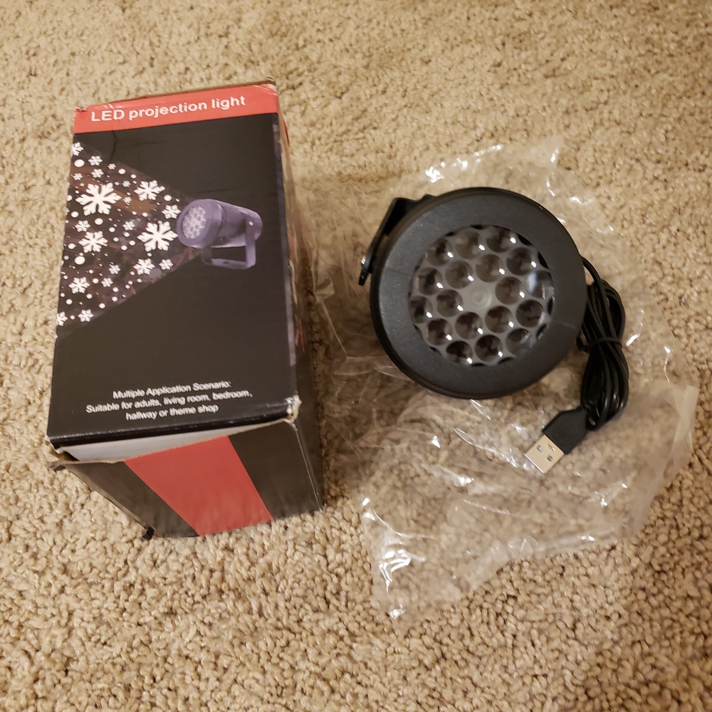 LED Snow Projection Light